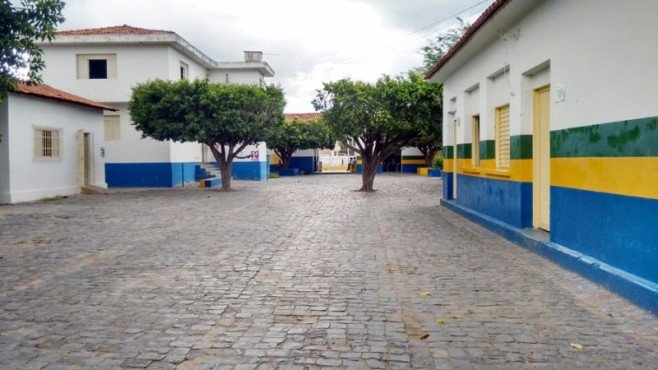 Parte do Colégio Santamariense ocupada pelas turmas do ensino fundamental público.